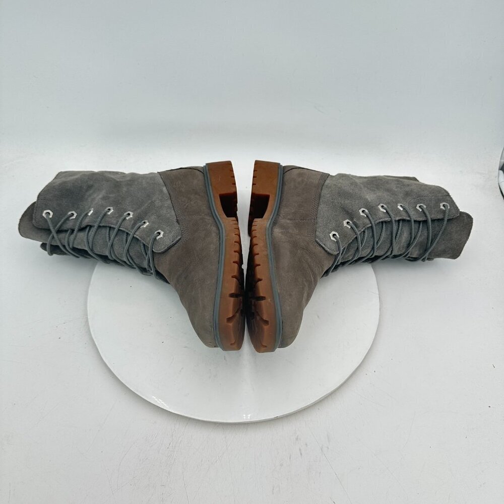 Timberland Jayne Roll Top Women Size 9.5 A1XBQ Medium Grey Nubuck Ankle Boot - Picture 7 of 11